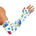 Watercolor Surfing Pattern Print Sun Protection Arm Sleeves