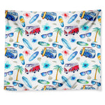 Watercolor Surfing Pattern Print Tapestry