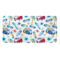 Watercolor Surfing Pattern Print Towel