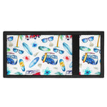 Watercolor Surfing Pattern Print Trifold Wallet