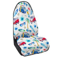 Watercolor Surfing Pattern Print Waterproof Car Seat Cover