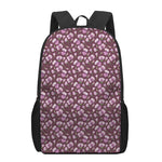 Watercolor Sweet Pea Pattern Print 17 Inch Backpack