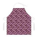 Watercolor Sweet Pea Pattern Print Adjustable Apron