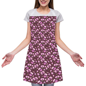 Watercolor Sweet Pea Pattern Print Adjustable Apron