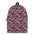 Watercolor Sweet Pea Pattern Print School Backpack