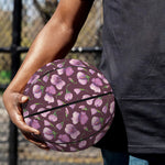 Watercolor Sweet Pea Pattern Print Basketball