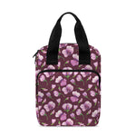 Watercolor Sweet Pea Pattern Print Bible Tote Bag
