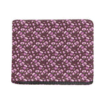 Watercolor Sweet Pea Pattern Print Bifold Wallet