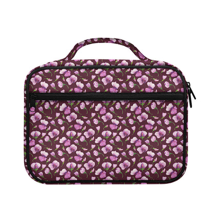 Watercolor Sweet Pea Pattern Print Briefcase Bible Bag