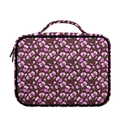 Watercolor Sweet Pea Pattern Print Briefcase Bible Bag