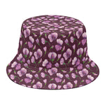 Watercolor Sweet Pea Pattern Print Bucket Hat