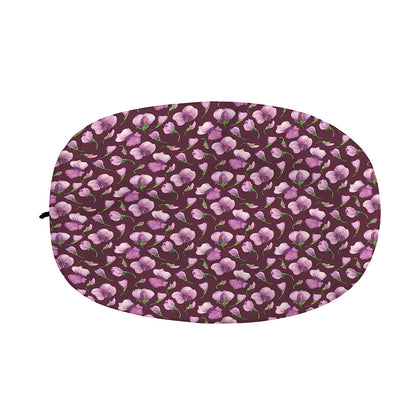 Watercolor Sweet Pea Pattern Print Car Side Mirror Covers