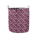 Watercolor Sweet Pea Pattern Print Collapsible Laundry Basket