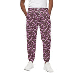 Watercolor Sweet Pea Pattern Print Cotton Pants