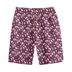 Watercolor Sweet Pea Pattern Print Cotton Shorts