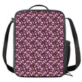 Watercolor Sweet Pea Pattern Print Crossbody Lunch Bag