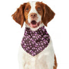 Watercolor Sweet Pea Pattern Print Dog Bandana