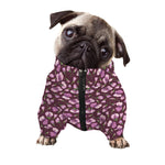 Watercolor Sweet Pea Pattern Print Dog Zip Up Jacket