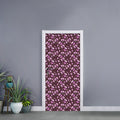 Watercolor Sweet Pea Pattern Print Door Sticker