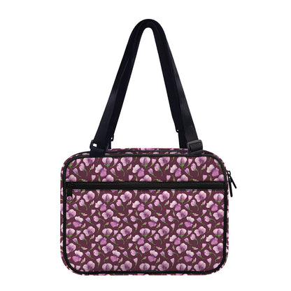 Watercolor Sweet Pea Pattern Print Double Strap Bible Bag
