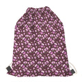 Watercolor Sweet Pea Pattern Print Drawstring Bag