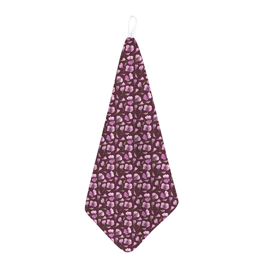 Watercolor Sweet Pea Pattern Print Hand Towel