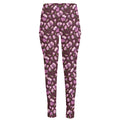 Watercolor Sweet Pea Pattern Print High-Waisted Pocket Leggings