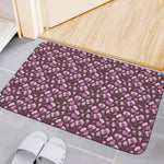 Watercolor Sweet Pea Pattern Print Indoor Door Mat