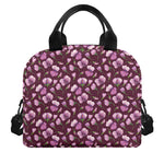 Watercolor Sweet Pea Pattern Print Insulated Lunch Bag