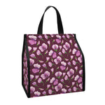 Watercolor Sweet Pea Pattern Print Insulated Lunch Tote
