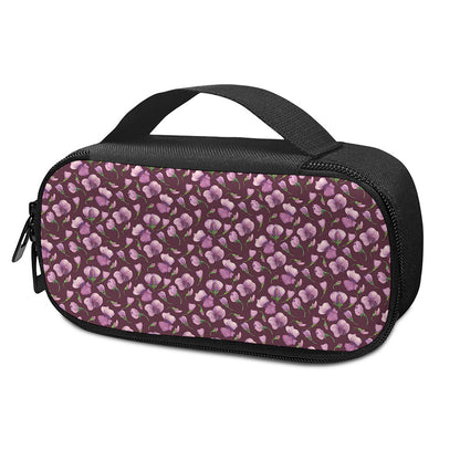 Watercolor Sweet Pea Pattern Print Insulin Cooler Travel Case