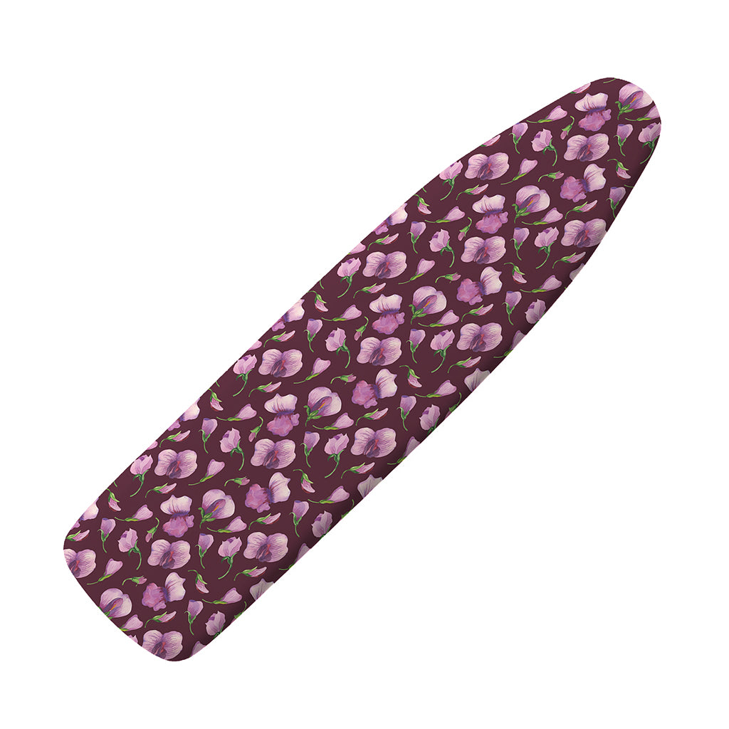 Watercolor Sweet Pea Pattern Print Ironing Board Cover
