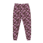 Watercolor Sweet Pea Pattern Print Jogger Pants