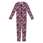 Watercolor Sweet Pea Pattern Print Jumpsuit