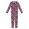 Watercolor Sweet Pea Pattern Print Jumpsuit