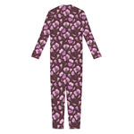 Watercolor Sweet Pea Pattern Print Jumpsuit