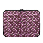 Watercolor Sweet Pea Pattern Print Laptop Sleeve