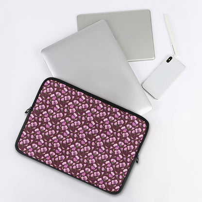 Watercolor Sweet Pea Pattern Print Laptop Sleeve