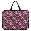 Watercolor Sweet Pea Pattern Print Laptop Sleeve With Handle