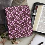 Watercolor Sweet Pea Pattern Print Leather Bible Cover