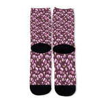 Watercolor Sweet Pea Pattern Print Long Socks