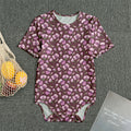 Watercolor Sweet Pea Pattern Print Men's Bodysuit