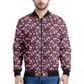 Watercolor Sweet Pea Pattern Print Men's Bomber Jacket