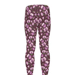 Watercolor Sweet Pea Pattern Print Men's leggings