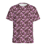 Watercolor Sweet Pea Pattern Print Men's Sports T-Shirt