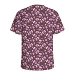 Watercolor Sweet Pea Pattern Print Men's Sports T-Shirt