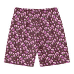 Watercolor Sweet Pea Pattern Print Men's Swim Trunks