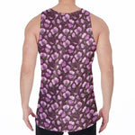 Watercolor Sweet Pea Pattern Print Men's Velvet Tank Top