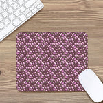 Watercolor Sweet Pea Pattern Print Mouse Pad