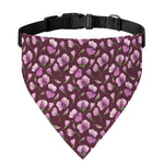Watercolor Sweet Pea Pattern Print Over The Collar Dog Bandana